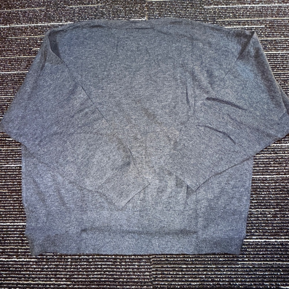 A New Day V-Neck Sweater Women XL NEW Charcoal Grey Relaxed Knit Pullover - Picture 7 of 7